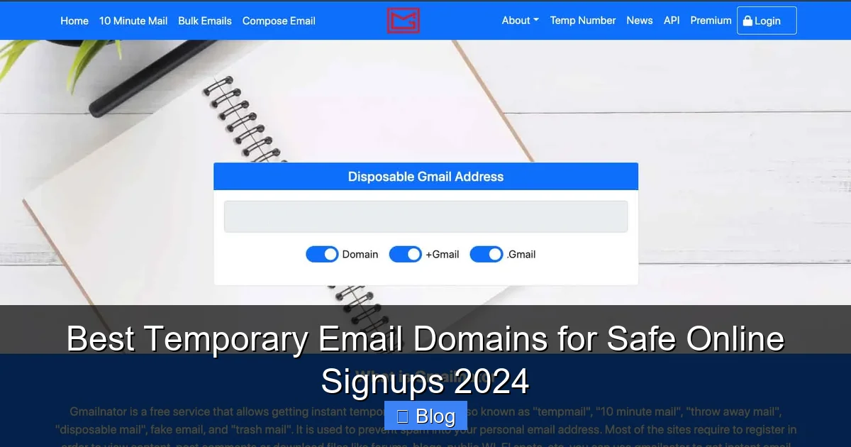 Best Temporary Email Domains for Safe Online Signups 2024