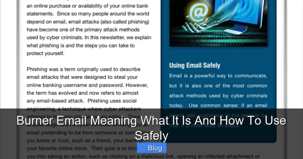 Burner Email Meaning What It Is And How To Use Safely