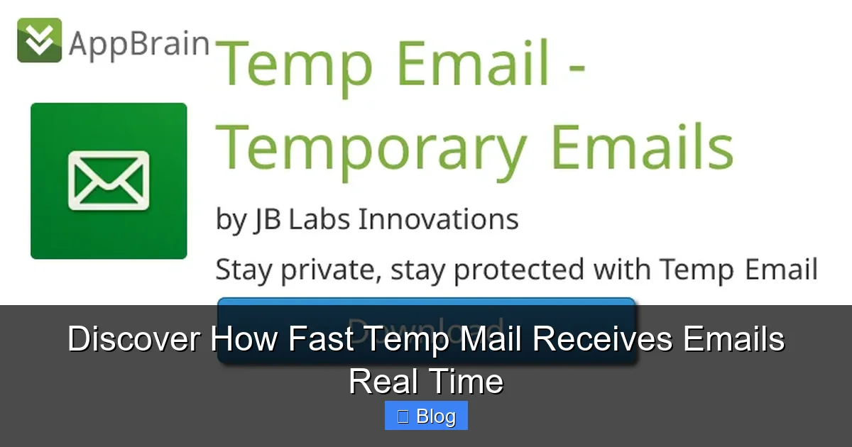 Discover How Fast Temp Mail Receives Emails Real Time