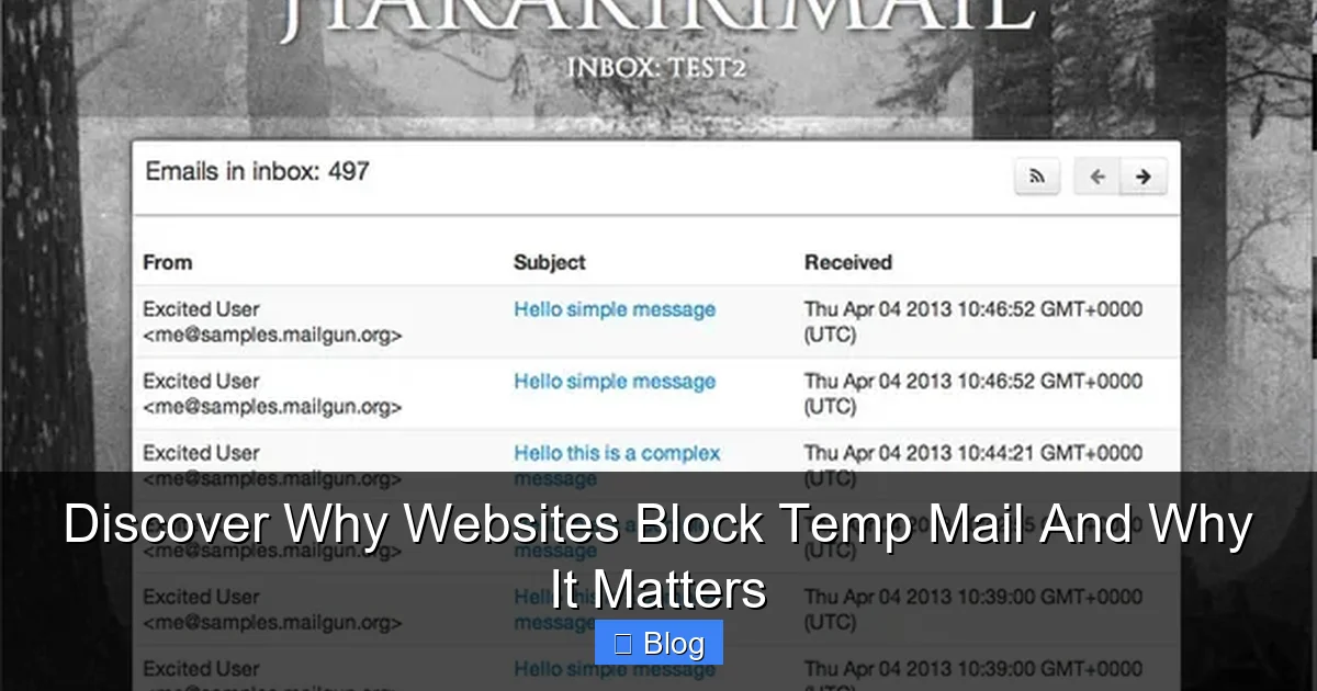 Discover Why Websites Block Temp Mail And Why It Matters