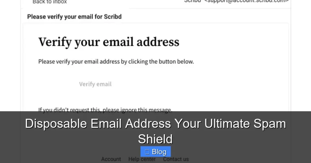 Disposable Email Address Your Ultimate Spam Shield