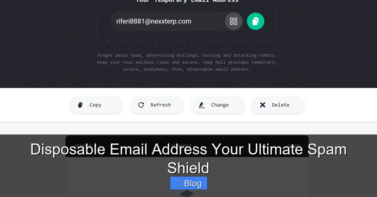 Disposable Email Address Your Ultimate Spam Shield