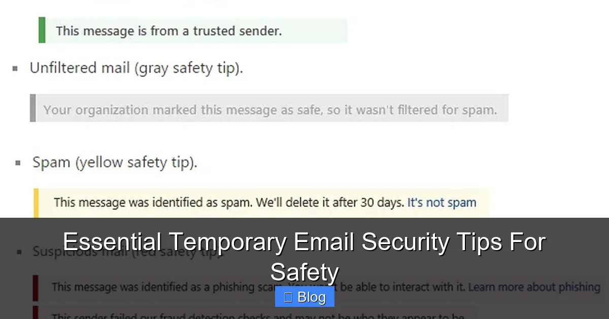 Essential Temporary Email Security Tips For Safety