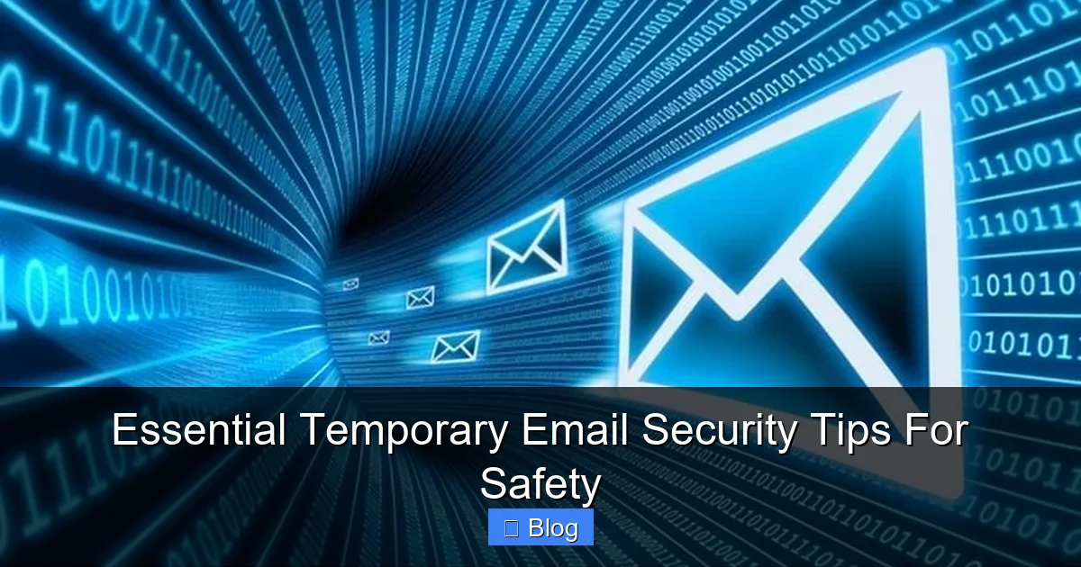 Essential Temporary Email Security Tips For Safety