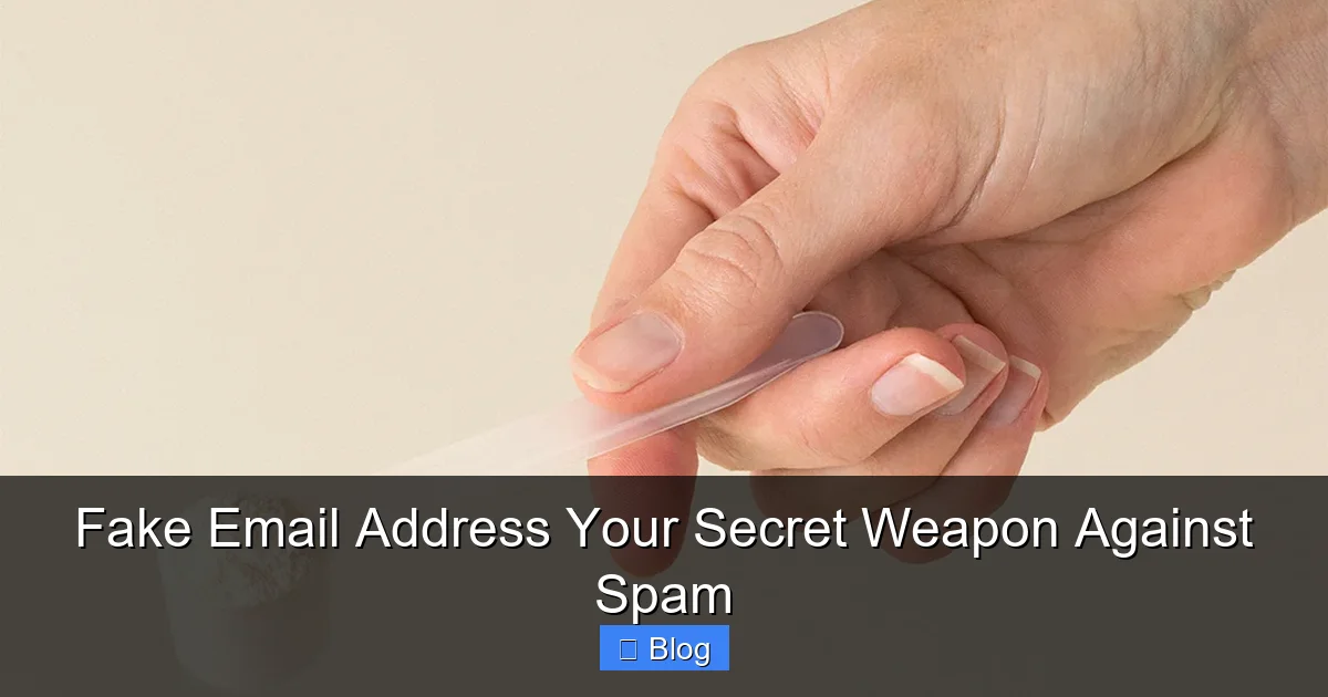 Fake Email Address Your Secret Weapon Against Spam