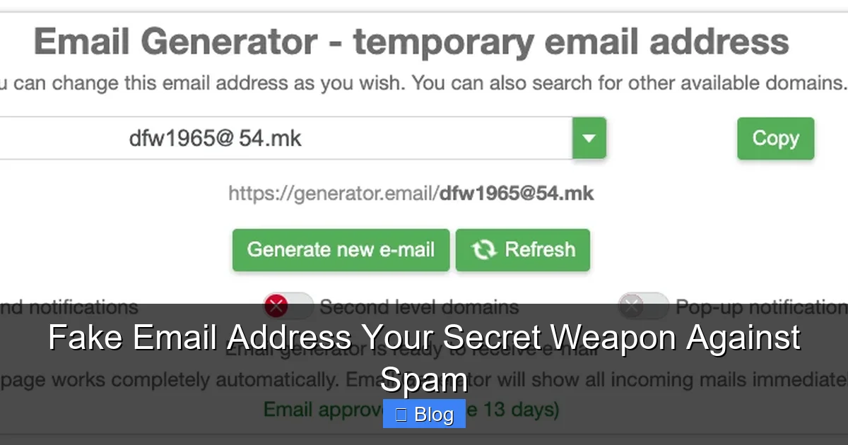 Fake Email Address Your Secret Weapon Against Spam
