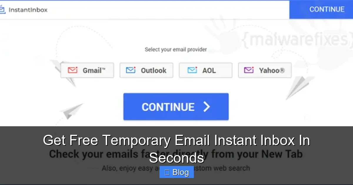 Get Free Temporary Email Instant Inbox In Seconds