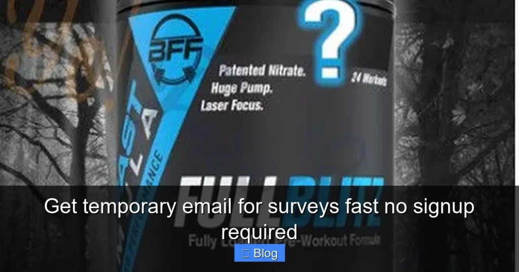 Get temporary email for surveys fast no signup required