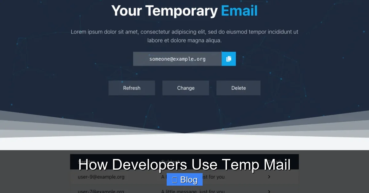 How Developers Use Temp Mail