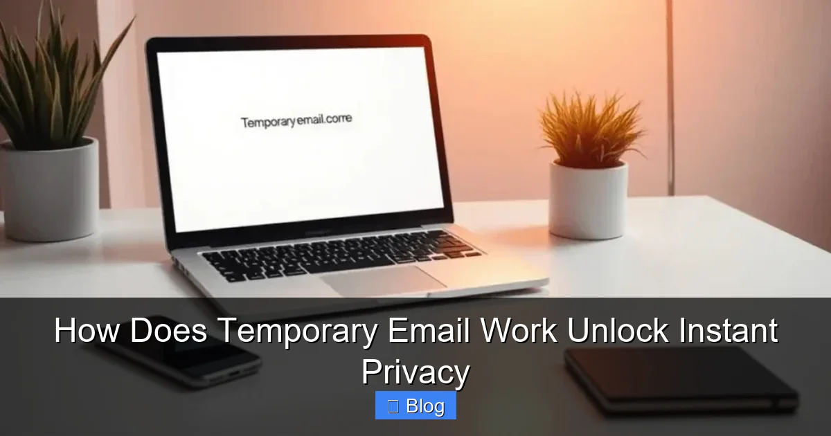 How Does Temporary Email Work Unlock Instant Privacy