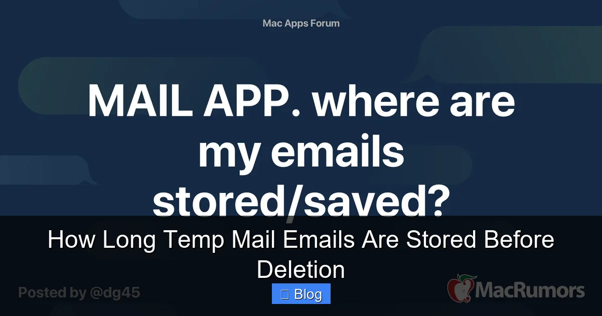 How Long Temp Mail Emails Are Stored Before Deletion
