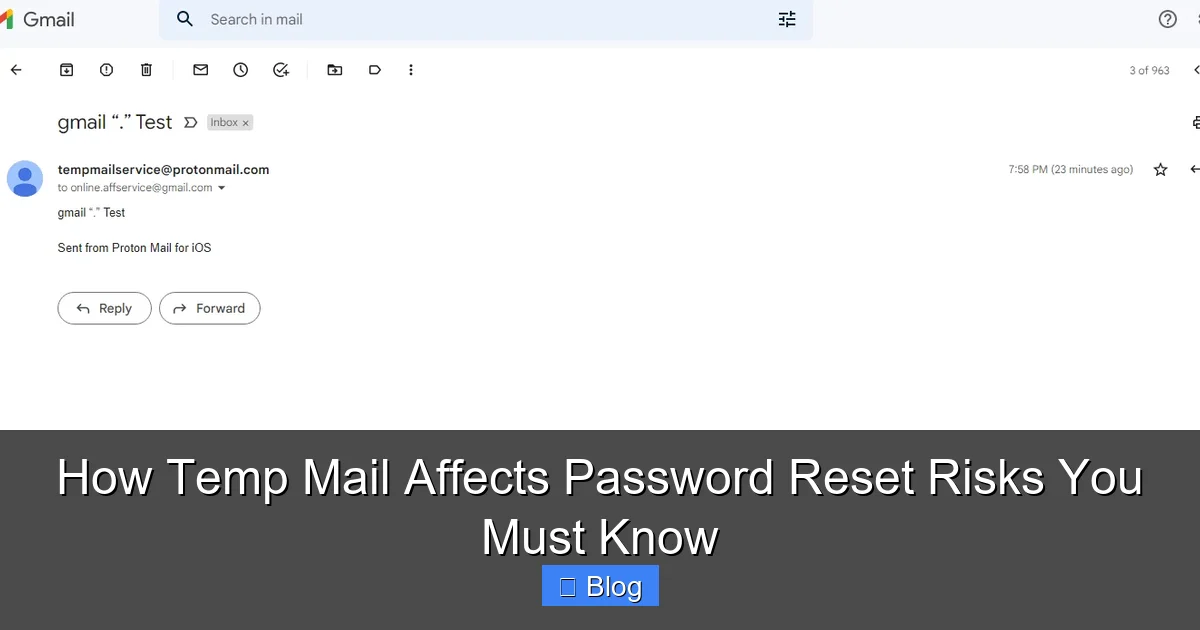 How Temp Mail Affects Password Reset Risks You Must Know