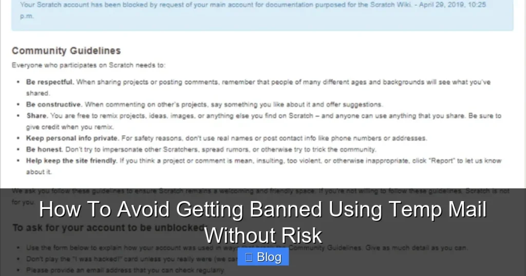 How To Avoid Getting Banned Using Temp Mail Without Risk