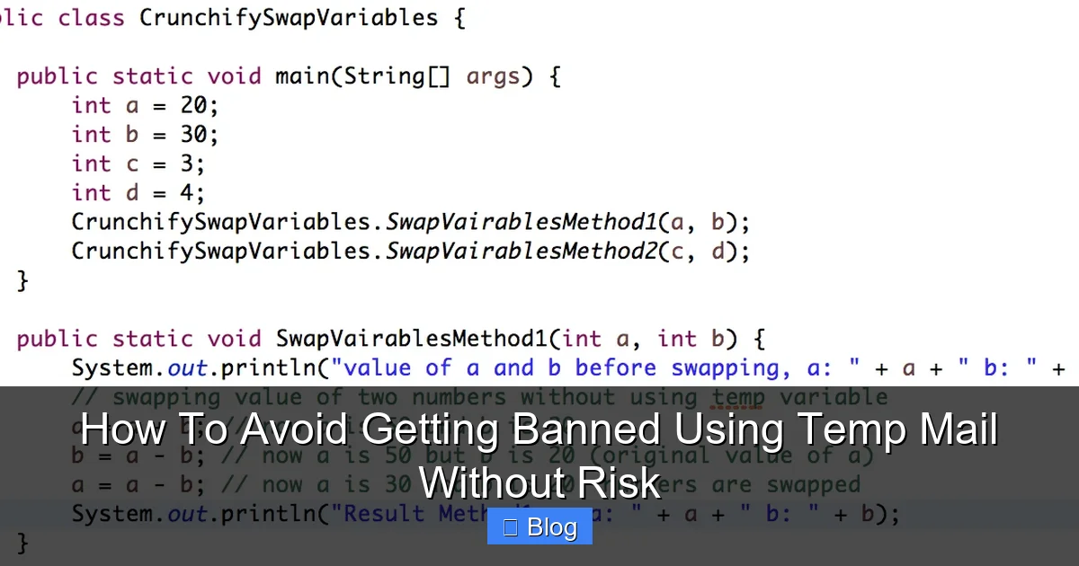 How To Avoid Getting Banned Using Temp Mail Without Risk