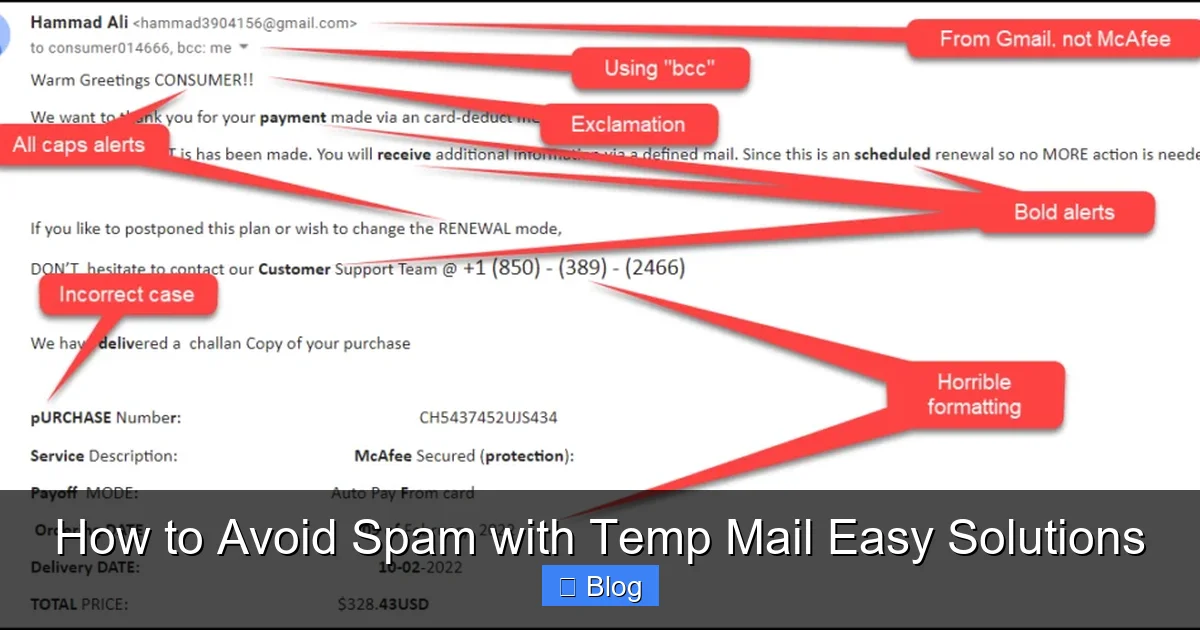 How to Avoid Spam with Temp Mail Easy Solutions