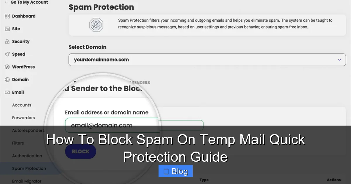 How To Block Spam On Temp Mail Quick Protection Guide