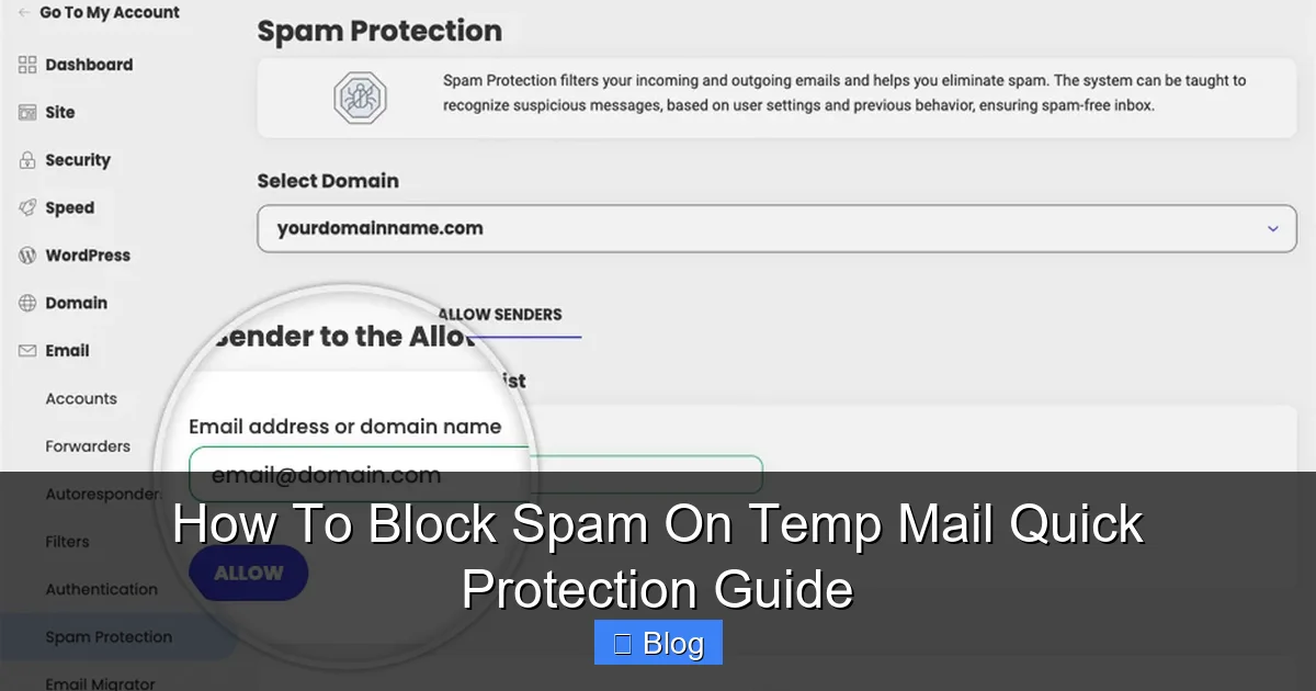 How To Block Spam On Temp Mail Quick Protection Guide