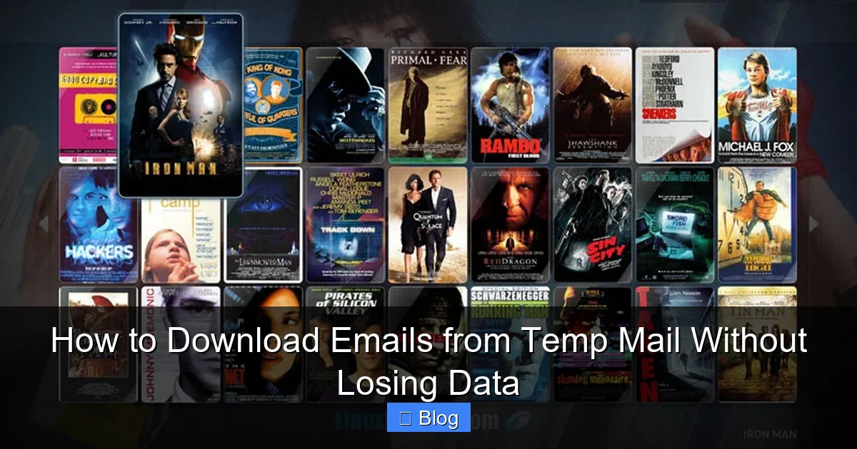 How to Download Emails from Temp Mail Without Losing Data