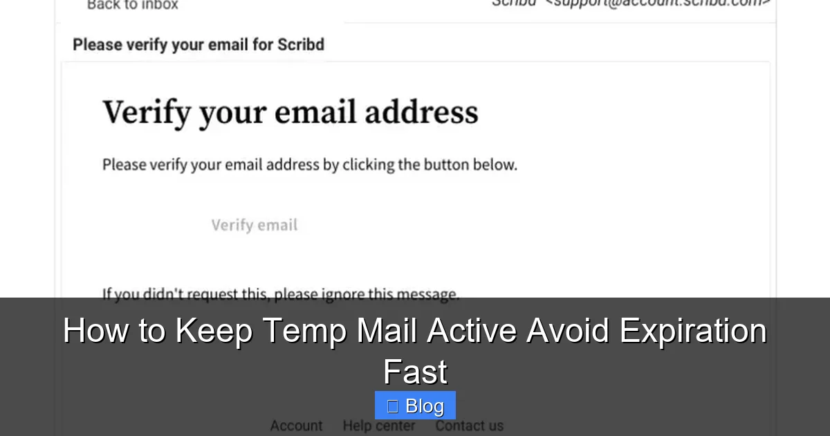 How to Keep Temp Mail Active Avoid Expiration Fast