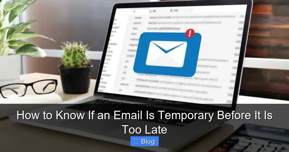 How to Know If an Email Is Temporary Before It Is Too Late