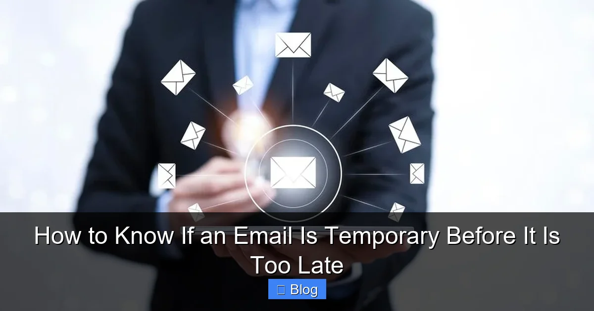 How to Know If an Email Is Temporary Before It Is Too Late