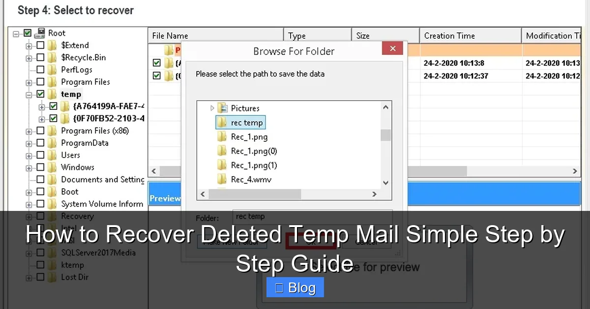 How to Recover Deleted Temp Mail Simple Step by Step Guide