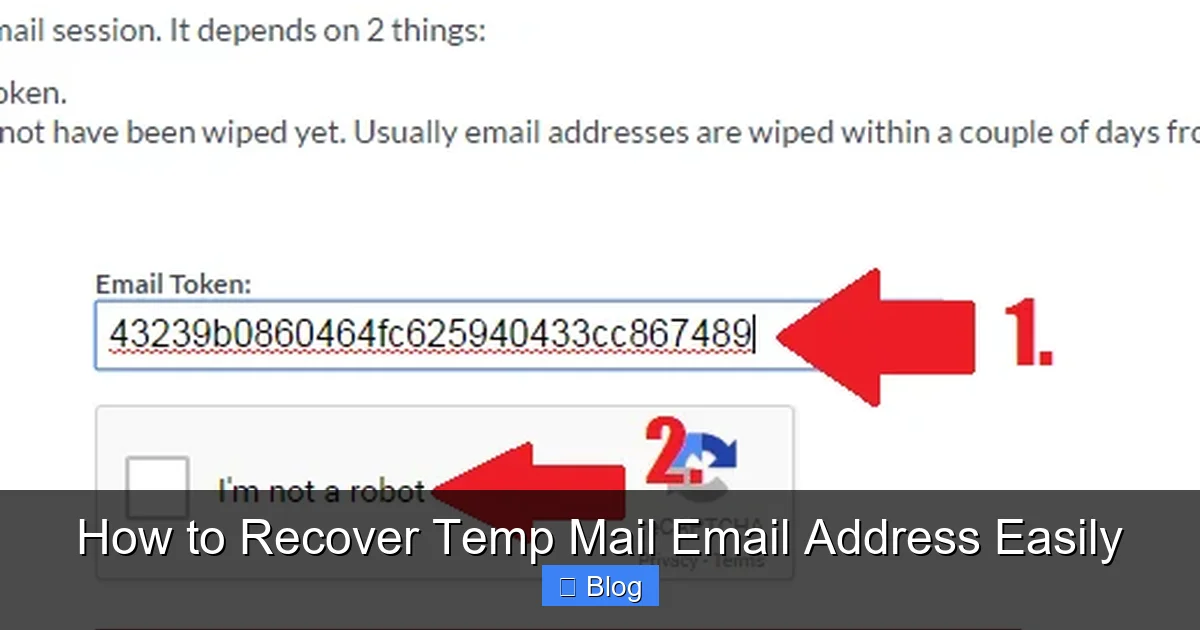 How to Recover Temp Mail Email Address Easily