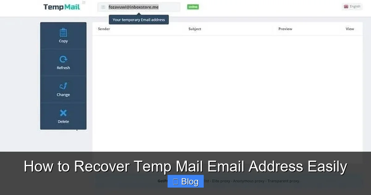 How to Recover Temp Mail Email Address Easily