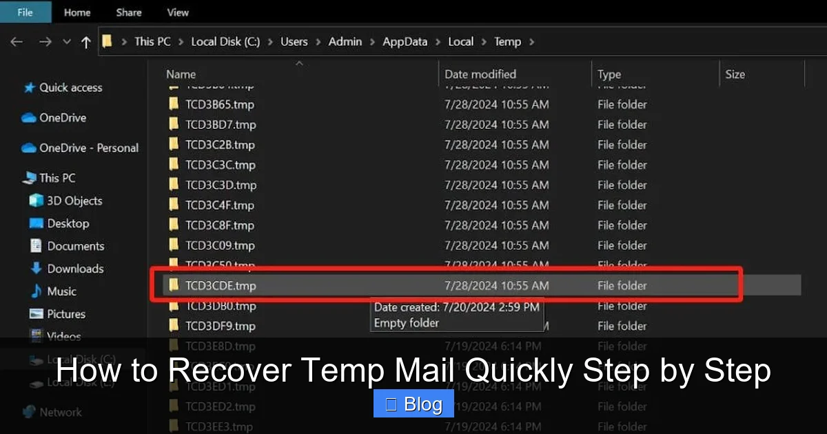 How to Recover Temp Mail Quickly Step by Step