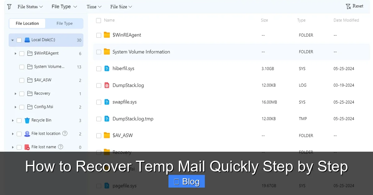 How to Recover Temp Mail Quickly Step by Step