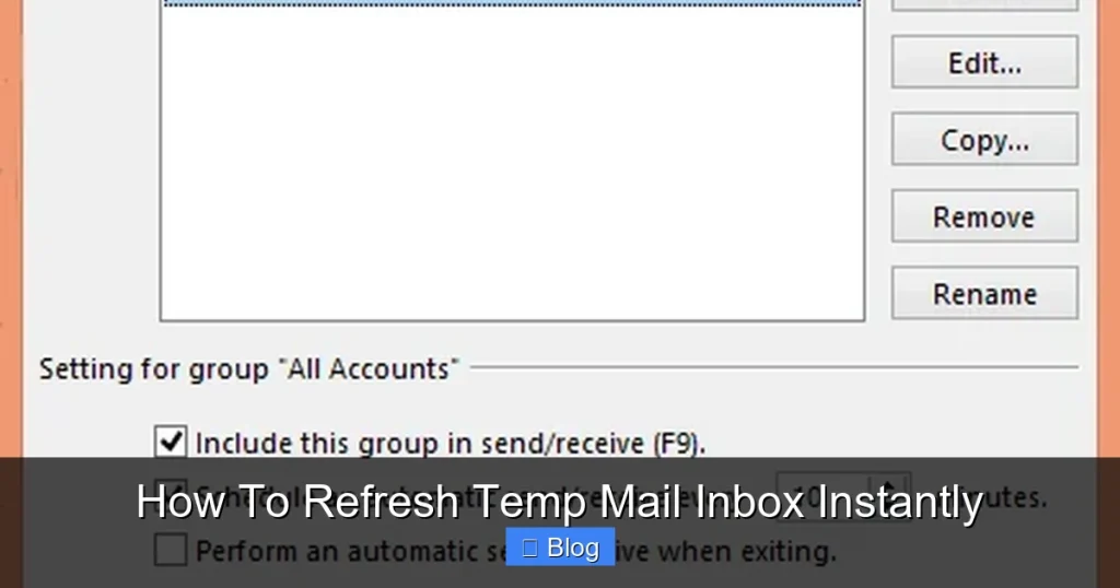 How To Refresh Temp Mail Inbox Instantly
