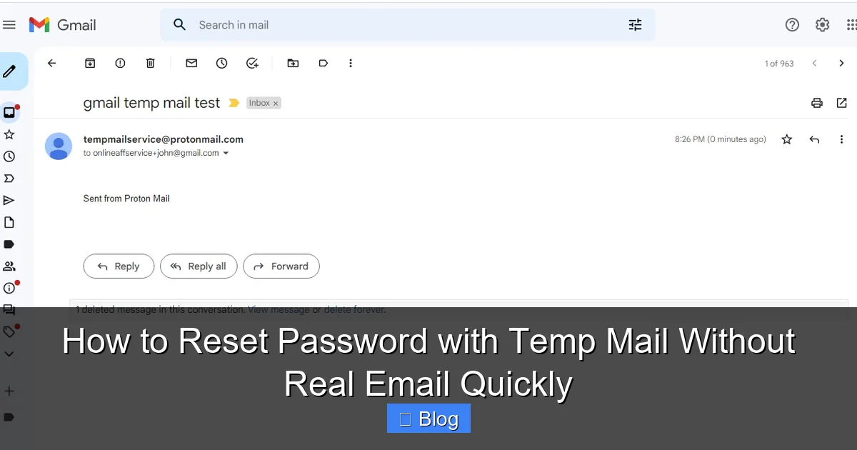 How to Reset Password with Temp Mail Without Real Email Quickly