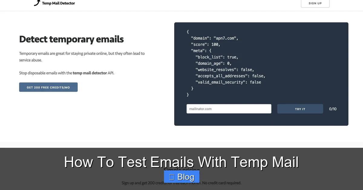 How To Test Emails With Temp Mail