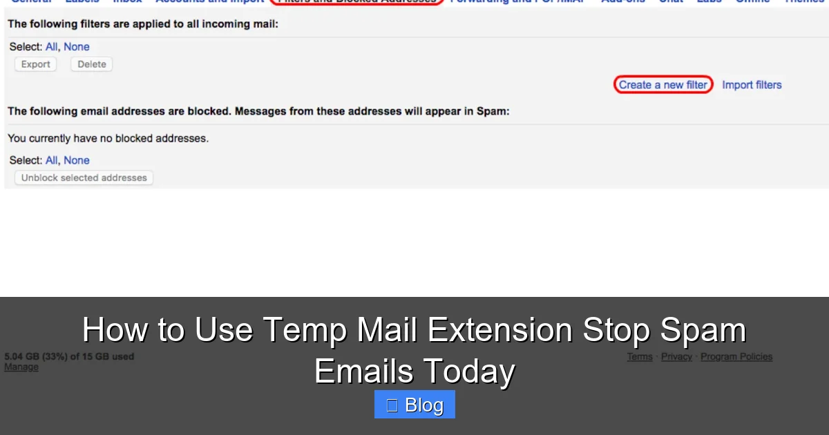 How to Use Temp Mail Extension Stop Spam Emails Today