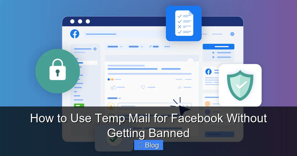 How to Use Temp Mail for Facebook Without Getting Banned