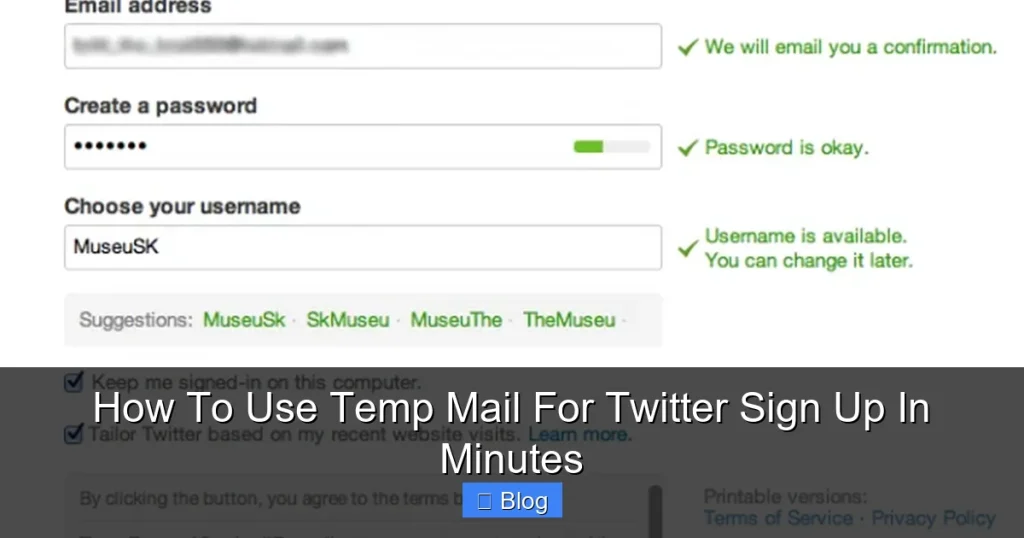 How To Use Temp Mail For Twitter Sign Up In Minutes