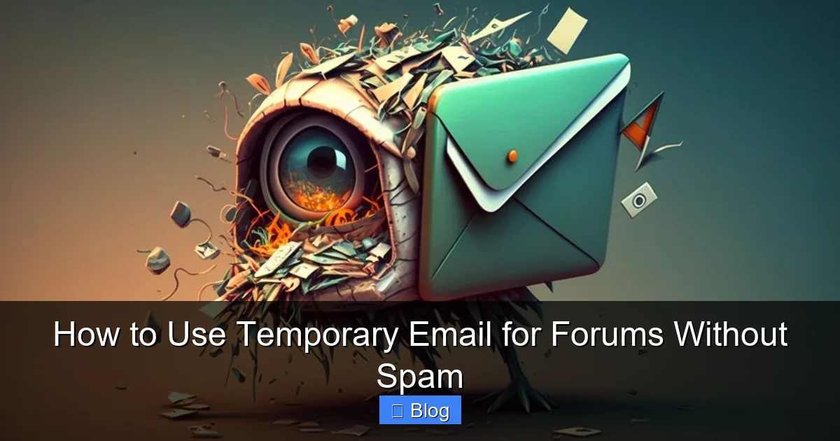 How to Use Temporary Email for Forums Without Spam