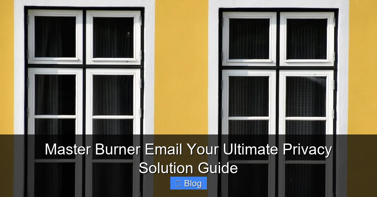 Master Burner Email Your Ultimate Privacy Solution Guide