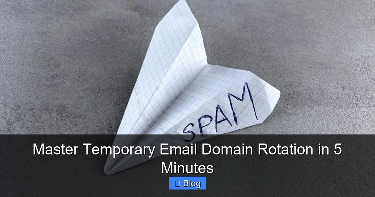 Master Temporary Email Domain Rotation in 5 Minutes