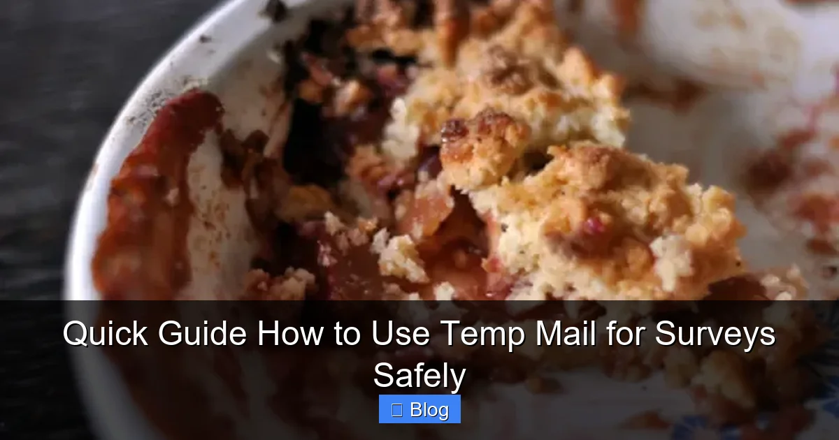 Quick Guide How to Use Temp Mail for Surveys Safely