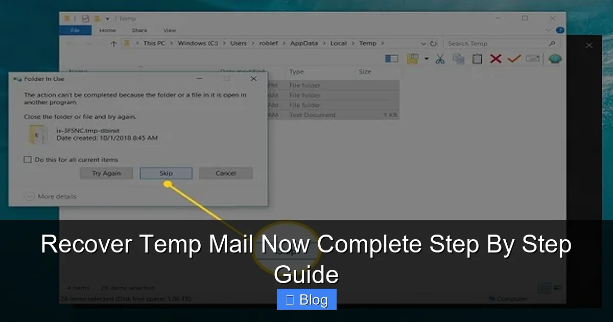 Recover Temp Mail Now Complete Step By Step Guide