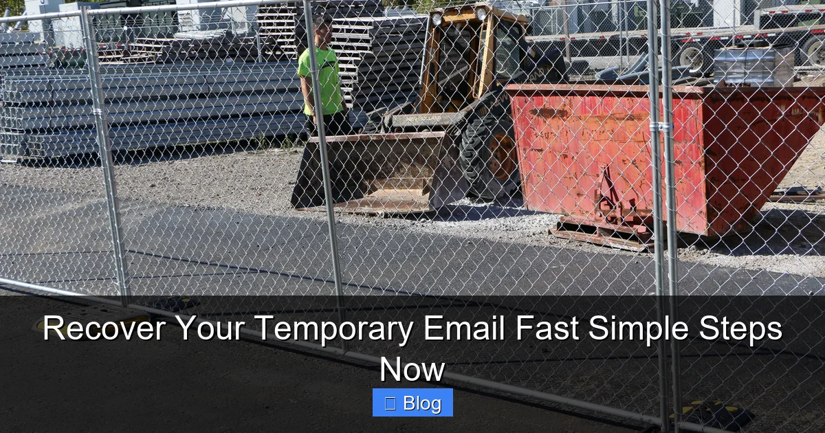 Recover Your Temporary Email Fast Simple Steps Now