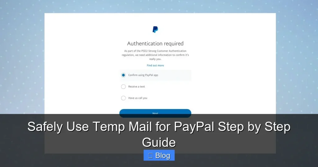 Safely Use Temp Mail for PayPal Step by Step Guide