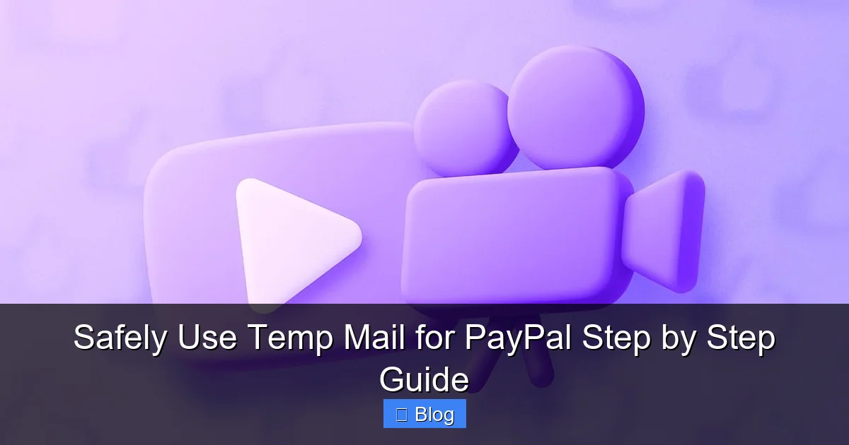 Safely Use Temp Mail for PayPal Step by Step Guide