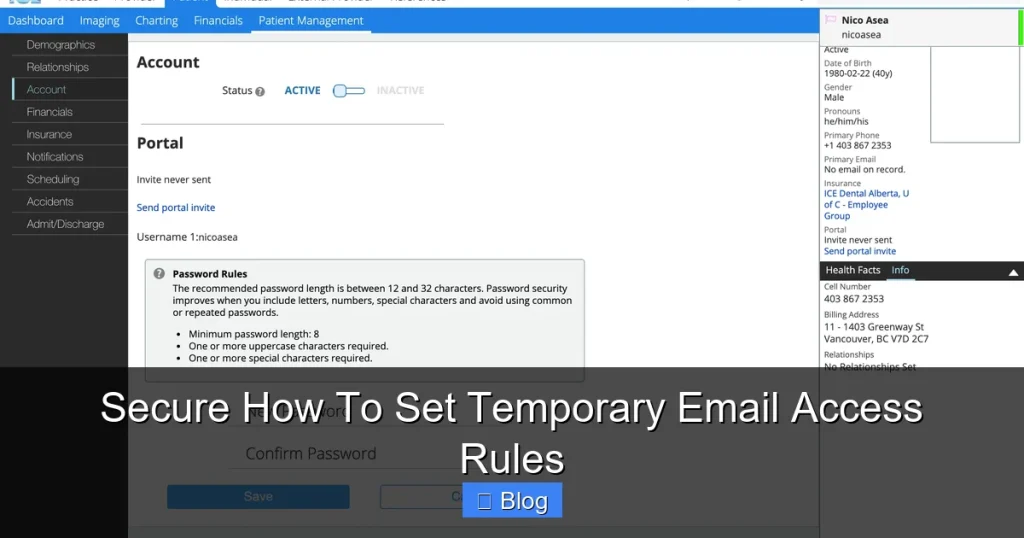 Secure How To Set Temporary Email Access Rules