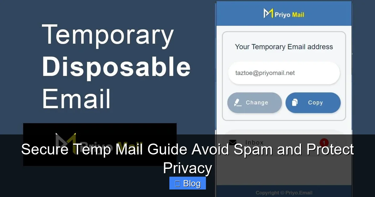 Secure Temp Mail Guide Avoid Spam and Protect Privacy