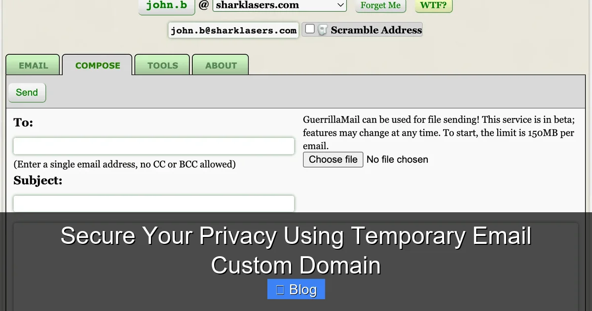 Secure Your Privacy Using Temporary Email Custom Domain