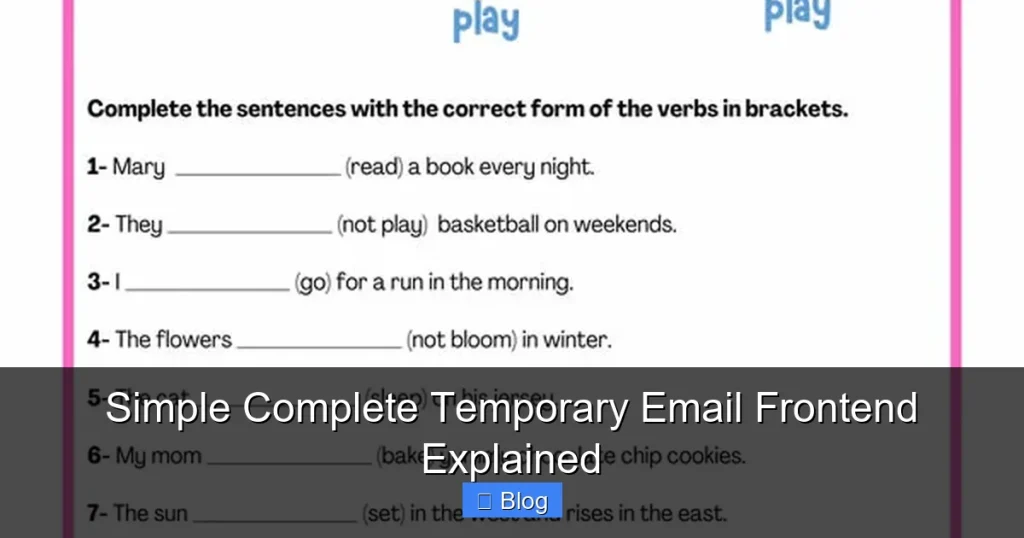 Simple Complete Temporary Email Frontend Explained