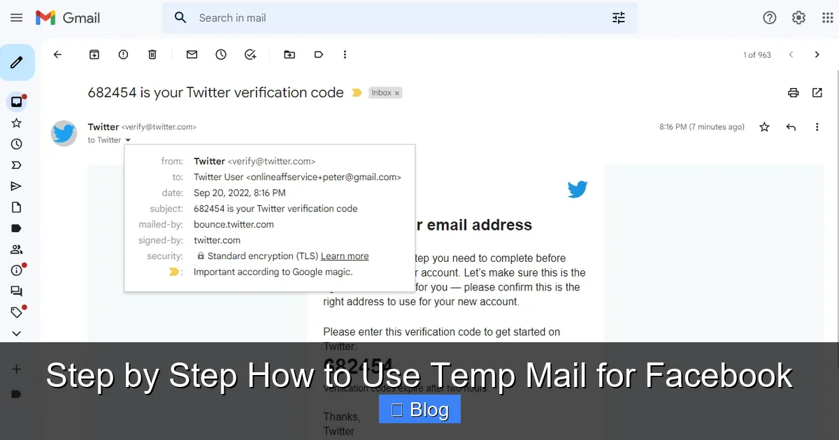 Step by Step How to Use Temp Mail for Facebook