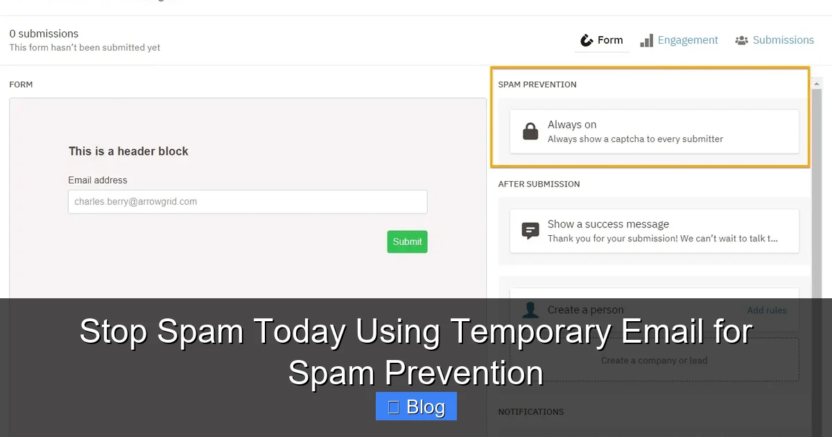 Stop Spam Today Using Temporary Email for Spam Prevention